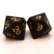 Load image into Gallery viewer, The Classic Matte Black D10 & D% Pair