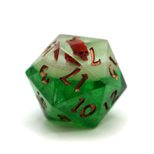Load image into Gallery viewer, Cherry Bomb D20 (GLOWS)